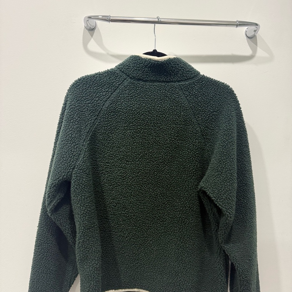 Green Sherpa Zip-Up Sweater Jacket Sierra Designa - Picture 2 of 3